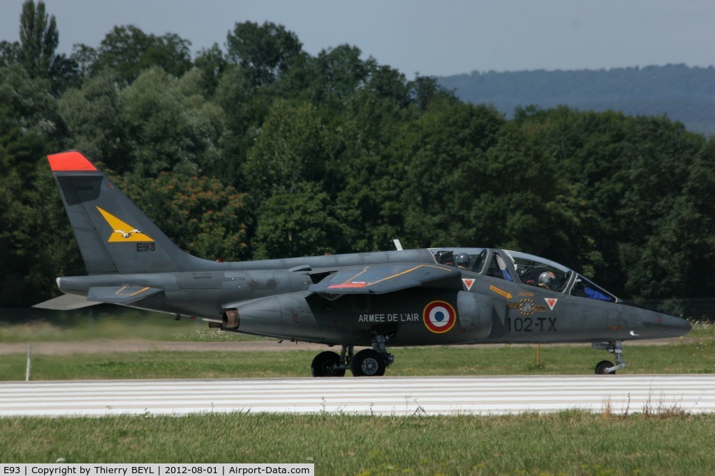 E93, Dassault-Dornier Alpha Jet E C/N E93, 102-TX, before take-off