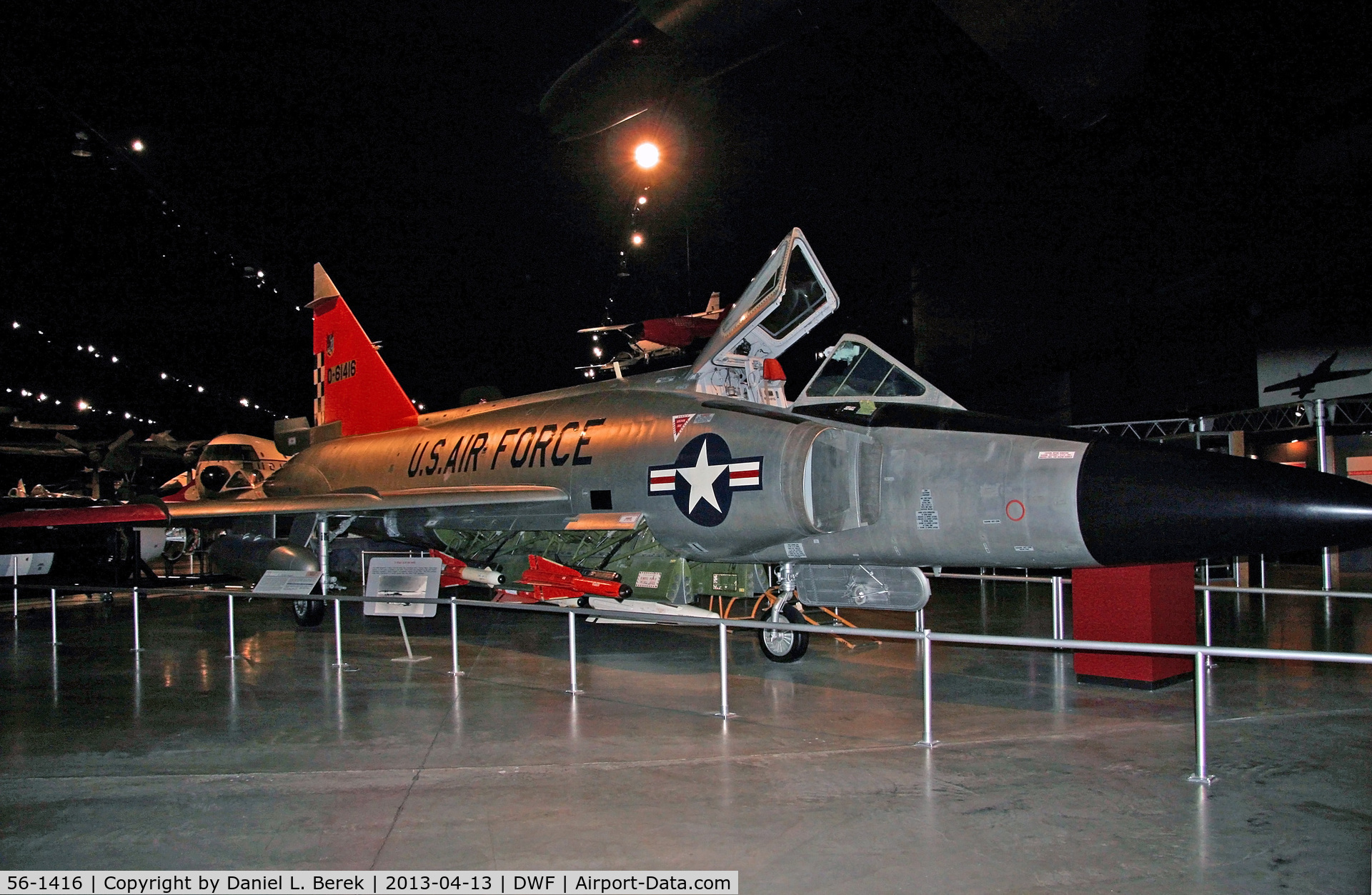 56-1416, 1956 Convair F-102A Delta Dagger C/N 8-10-363, This handsome fighter interceptor is on display at the National Museum of the US Air Force.