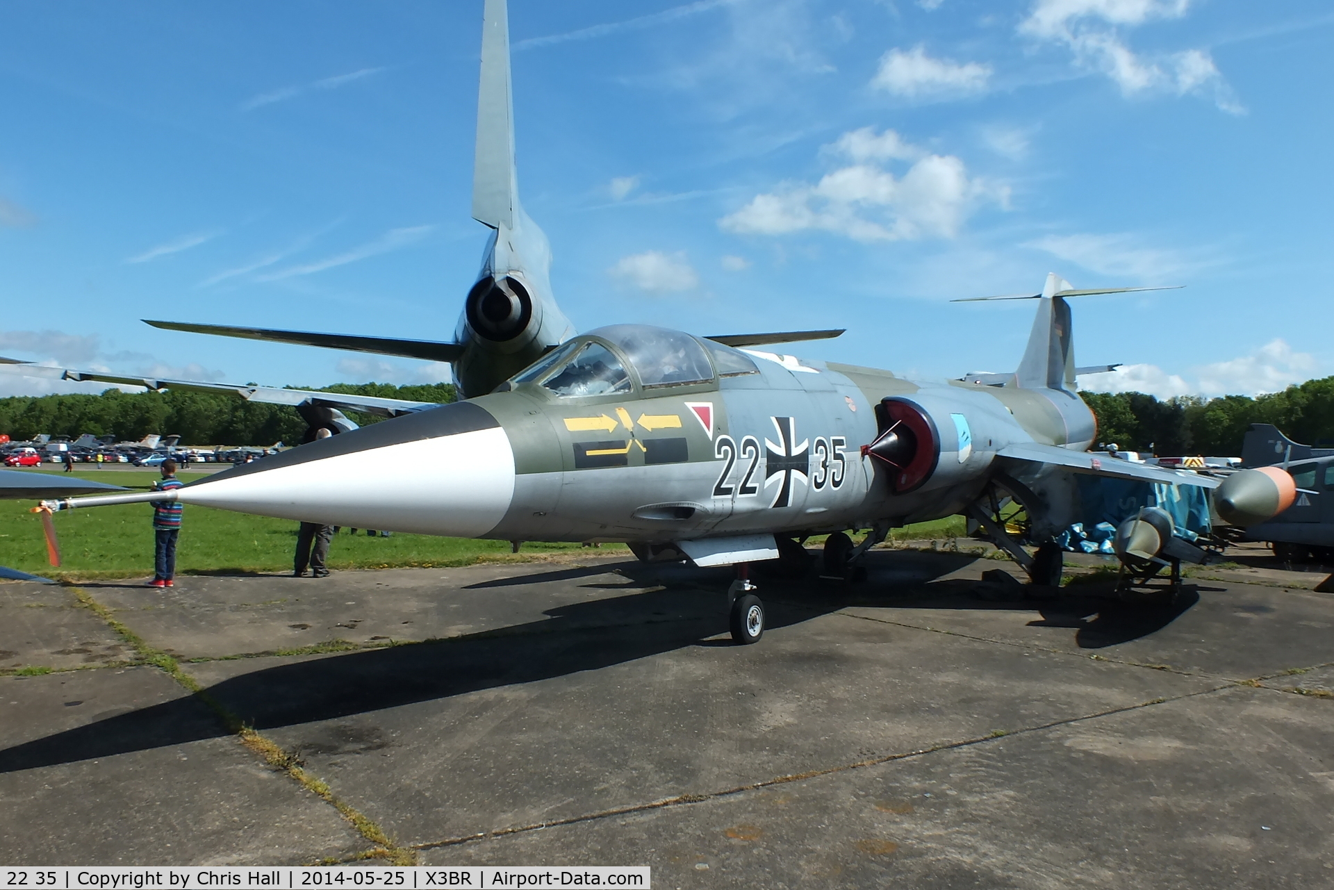 22 35, Lockheed F-104G Starfighter C/N 683-7113, at the Cold War Jets Open Day 2014