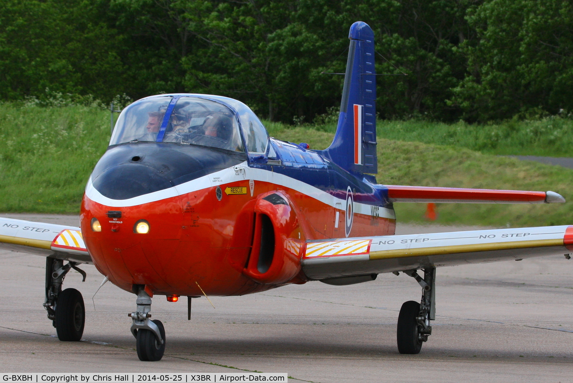 G-BXBH, 1960 Hunting P-84 Jet Provost T.3A C/N PAC/W/9241, at the Cold War Jets Open Day 2014