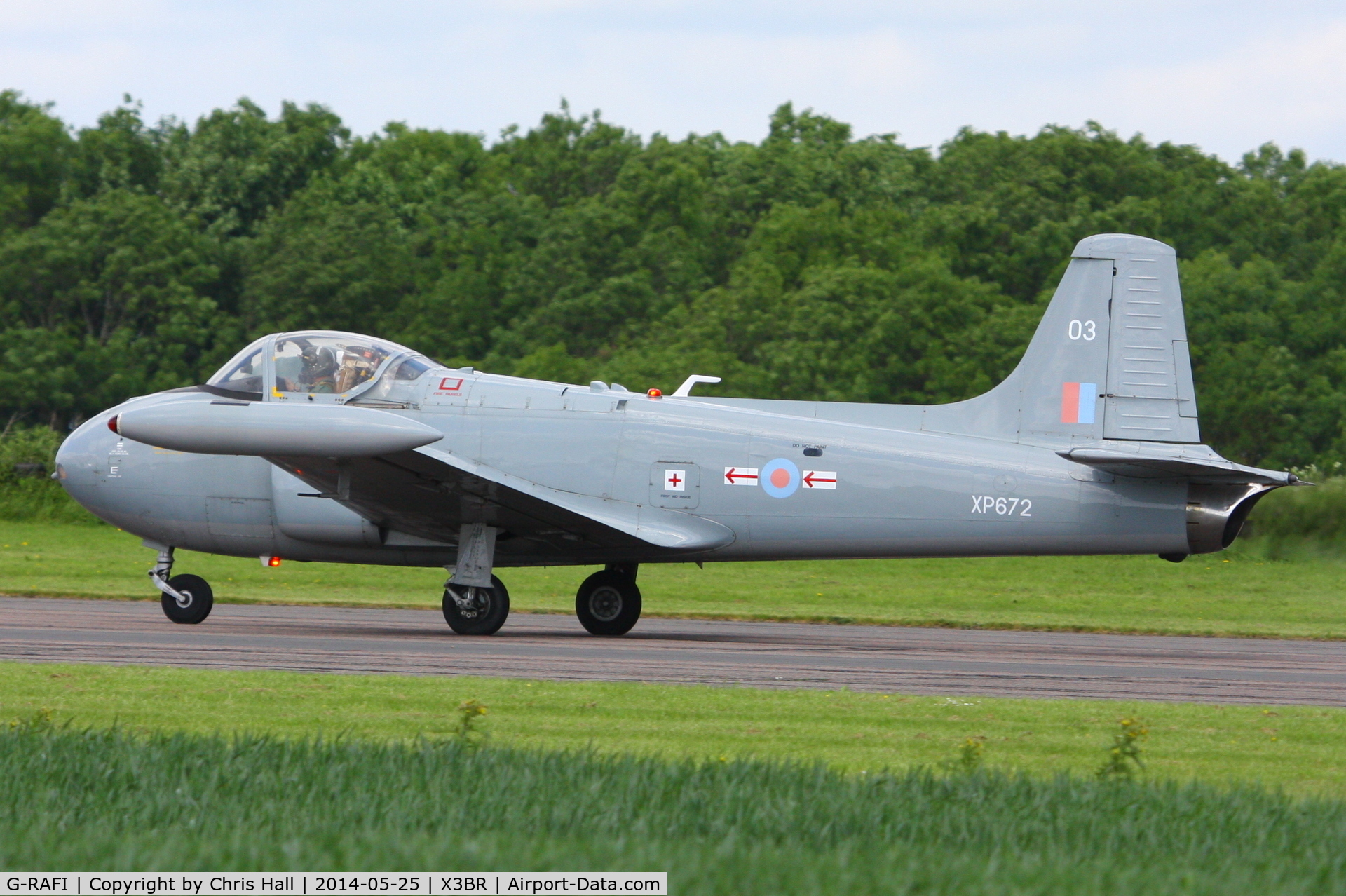 G-RAFI, 1962 BAC 84 Jet Provost T.4 C/N PAC/W/17641, at the Cold War Jets Open Day 2014