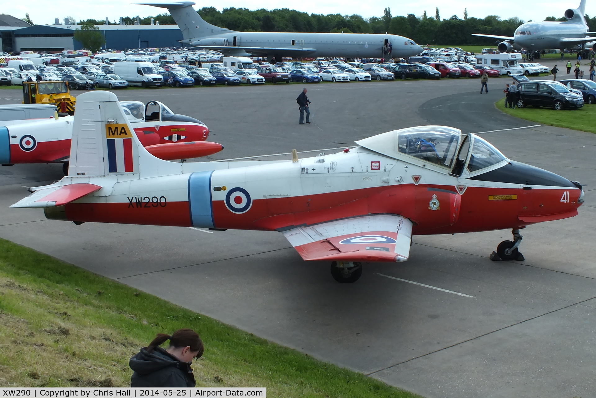 XW290, 1969 BAC 84 Jet Provost T.5A C/N EEP/JP/954, at the Cold War Jets Open Day 2014