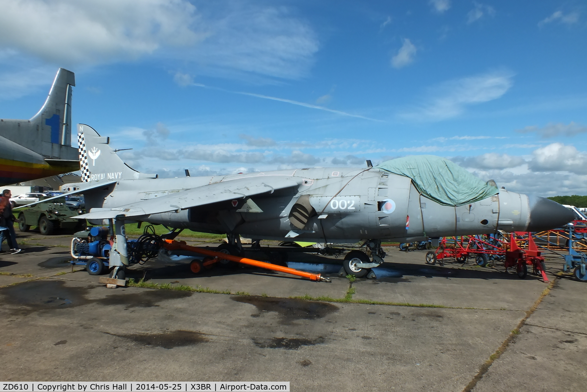 ZD610, 1985 British Aerospace Sea Harrier F/A.2 C/N 1H-912049/B43/P27, at the Cold War Jets Open Day 2014