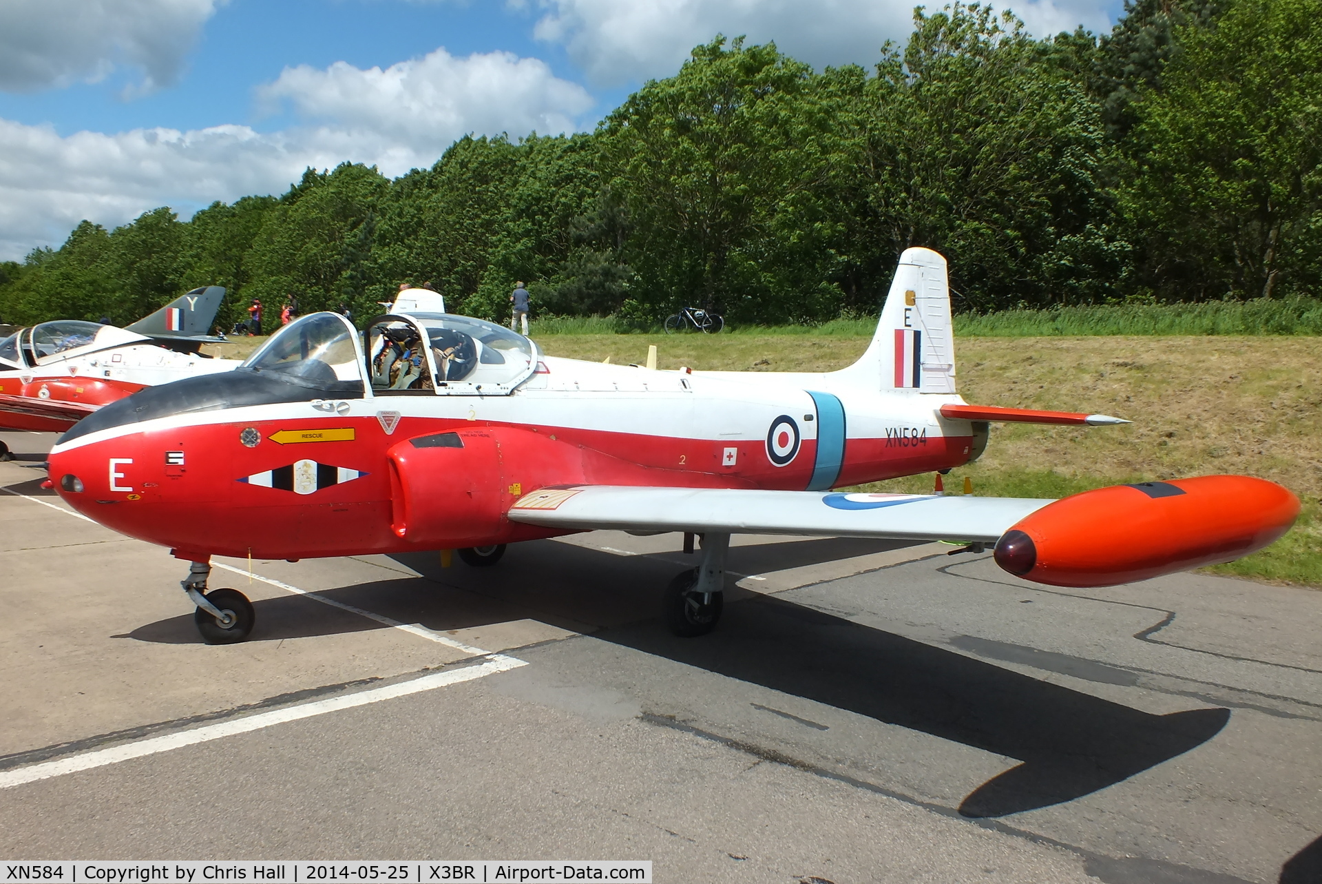 XN584, 1961 Hunting P-84 Jet Provost T.3A C/N PAC/W/11826, at the Cold War Jets Open Day 2014