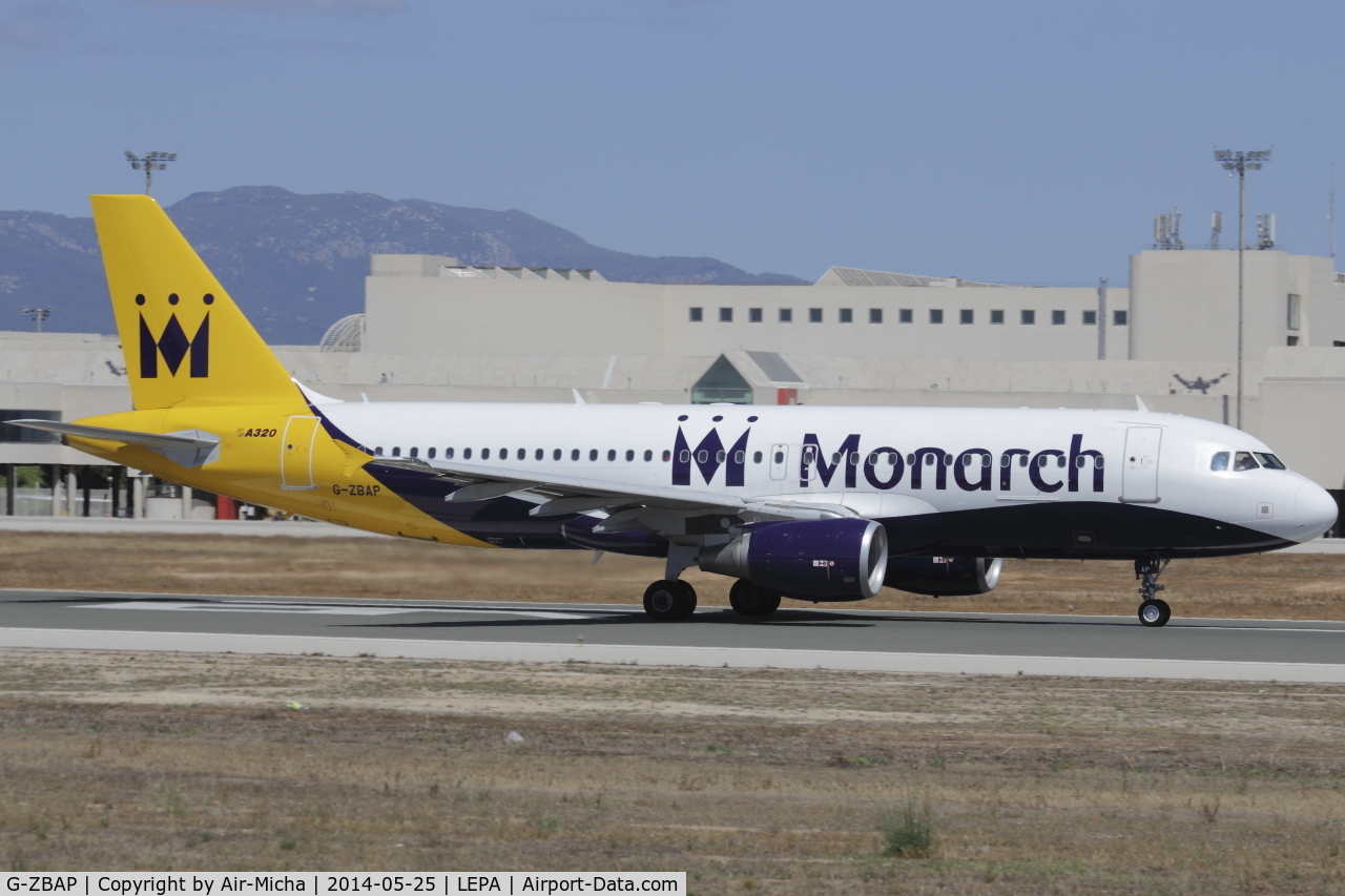 G-ZBAP, 2001 Airbus A320-214 C/N 1605, Monarch Airlines