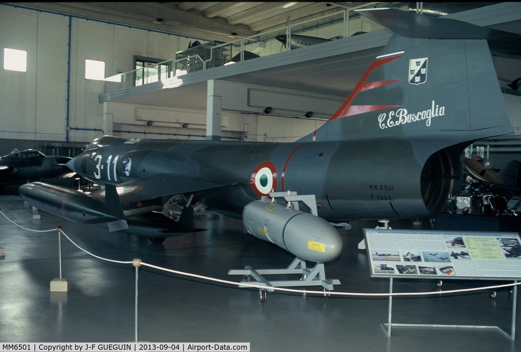 MM6501, 1961 Lockheed F-104G Starfighter C/N 683-9998, F-104G MM6501 (Museo Storico dell'Aeronautica Militare, Vigna di Valle).
