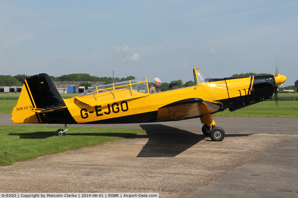 G-EJGO, 1958 Zlin Z-226 Trener C/N 199, Zlin Z-226 Trener at The Real Aeroplane Club's Biplane and Open Cockpit Fly-In, Breighton Airfield, June 1st 2014.