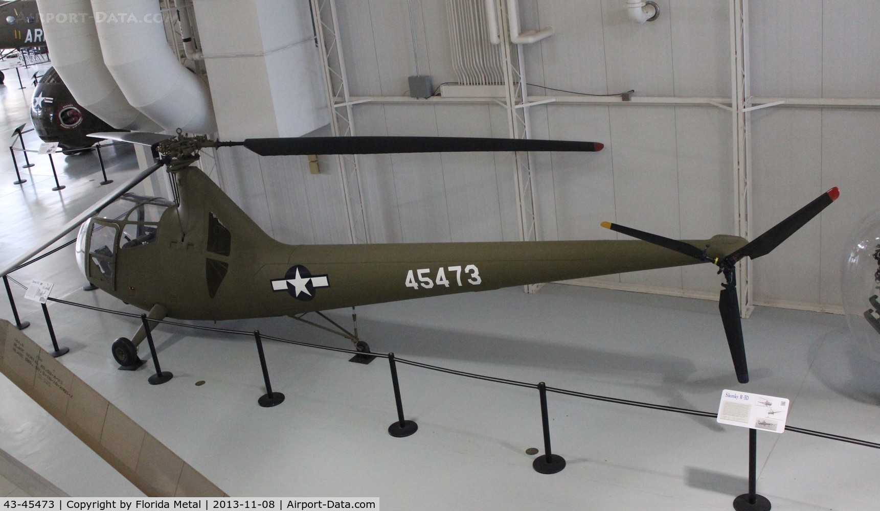 43-45473, 1944 Sikorsky R-6A Hoverfly C/N Not found 43-45473, R-6A Hoverfly at Army Aviation Museum Ft. Rucker AL