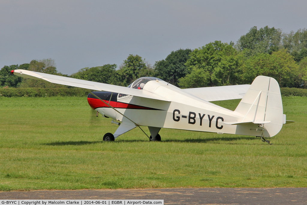 G-BYYC, 2000 Hapi Cygnet SF-2A C/N PFA 182-12311, Hapi Cygnet SF-2A at The Real Aeroplane Company's Biplane and Open Cockpit Fly-In, Breighton Airfield UK, June 1st 2014.