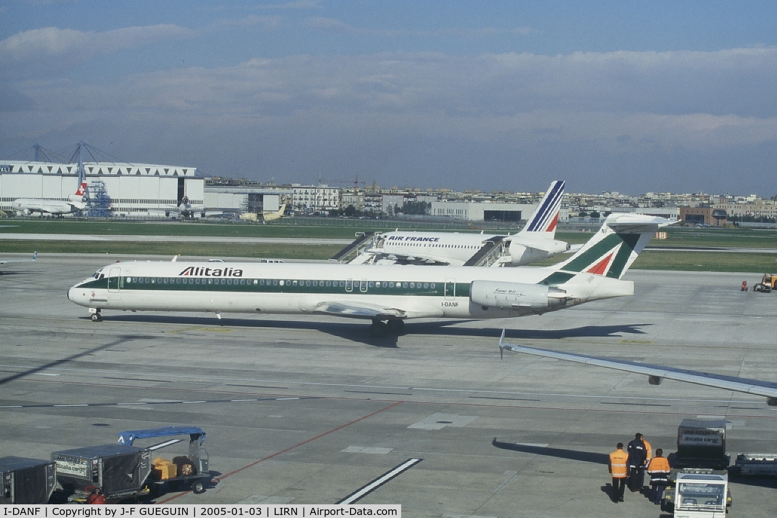 I-DANF, 1991 McDonnell Douglas MD-82 (DC-9-82) C/N 53062, Alitalia I-DANF at Naples-Capodichino.