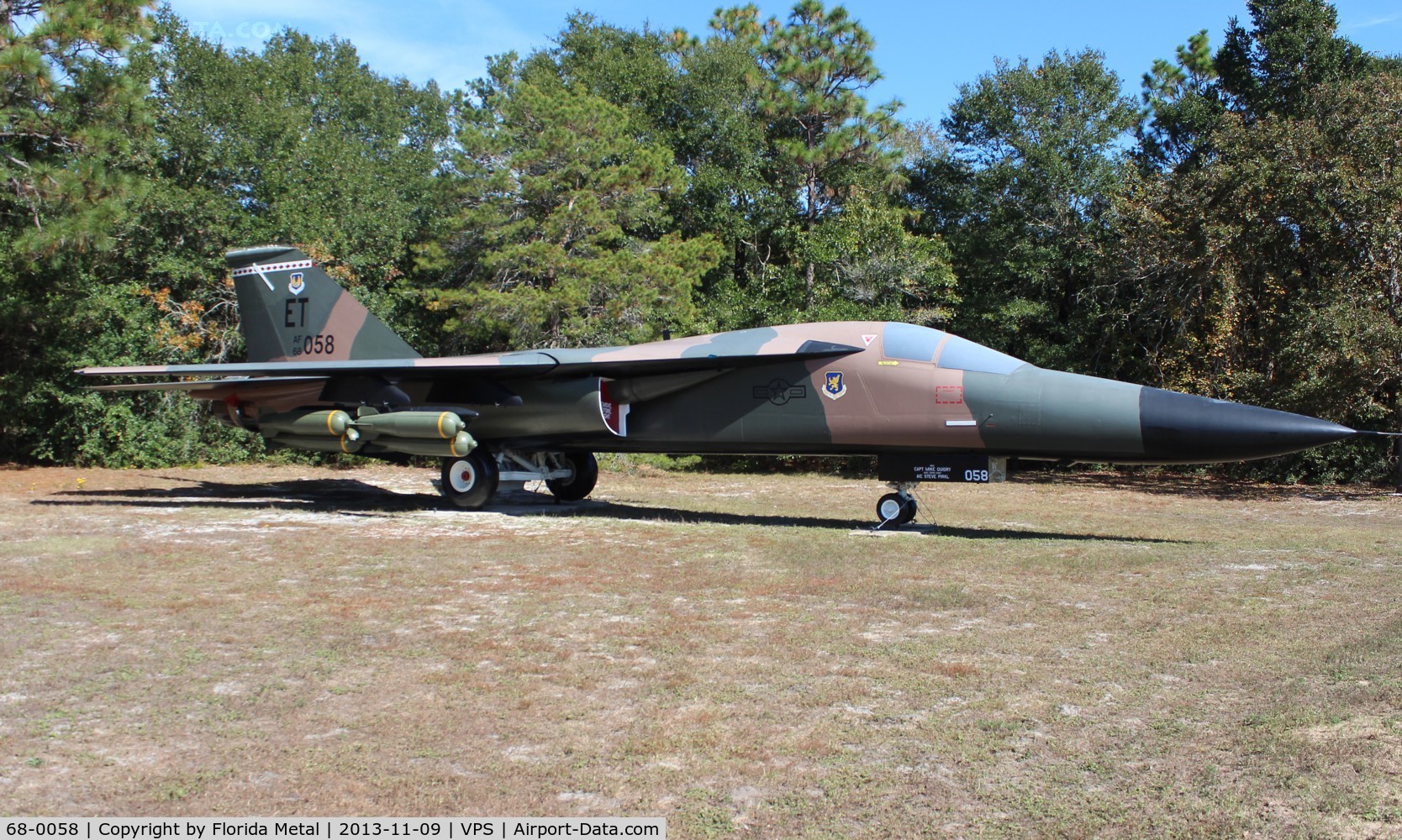68-0058, 1968 General Dynamics F-111E Aardvark C/N A1-227, F-111E Aardvark at USAF Armament Museum