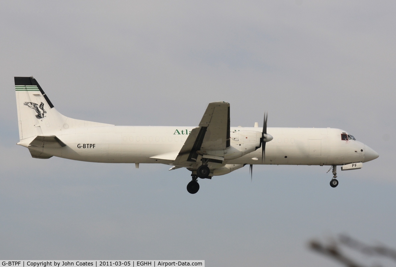 G-BTPF, 1989 British Aerospace ATP(F) C/N 2013, Arriving 08