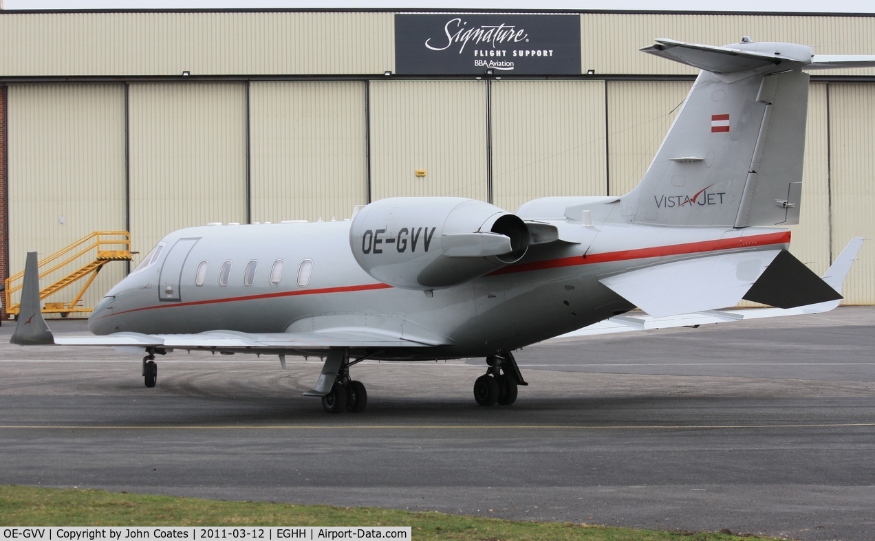 OE-GVV, 2008 Learjet 60 C/N 60-364, At Sigs