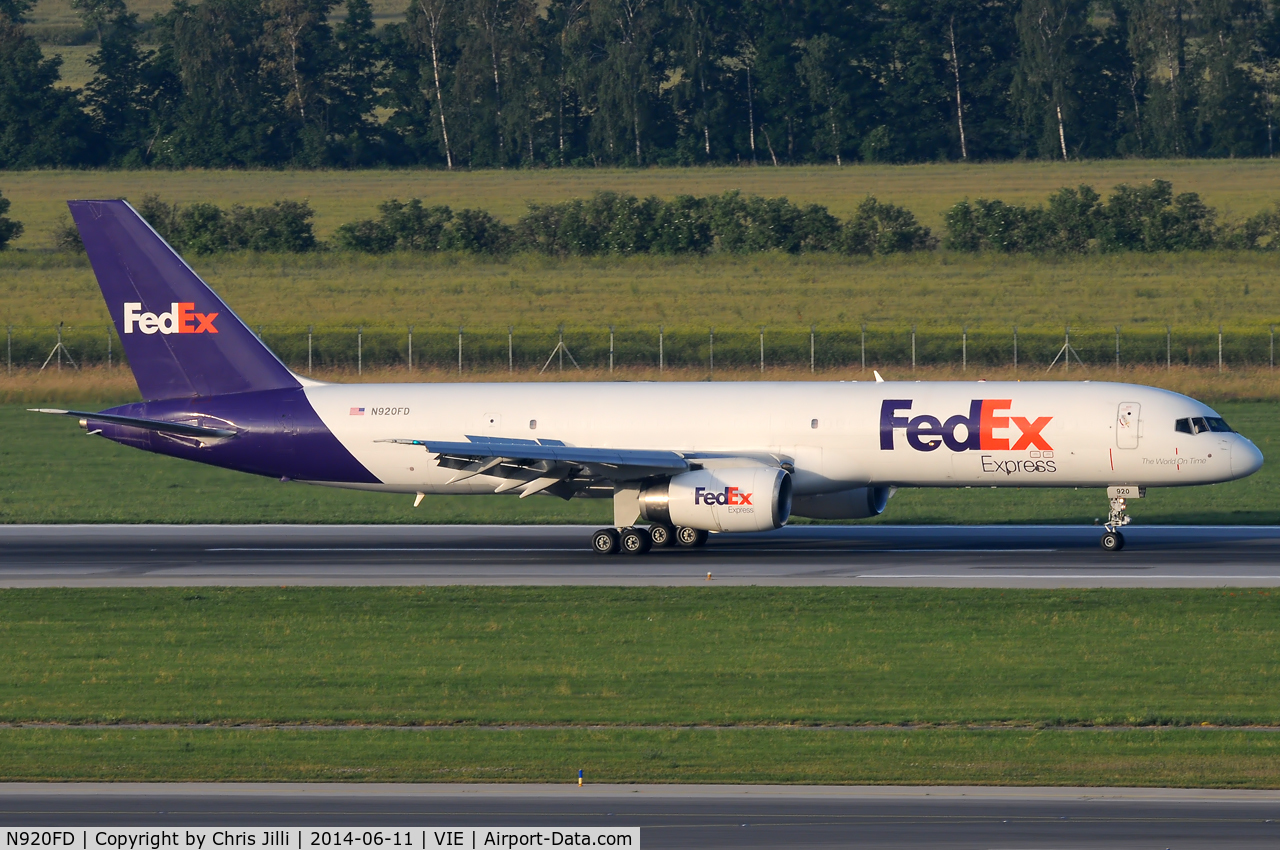 N920FD, 1988 Boeing 757-23A C/N 24289, FedEx Express