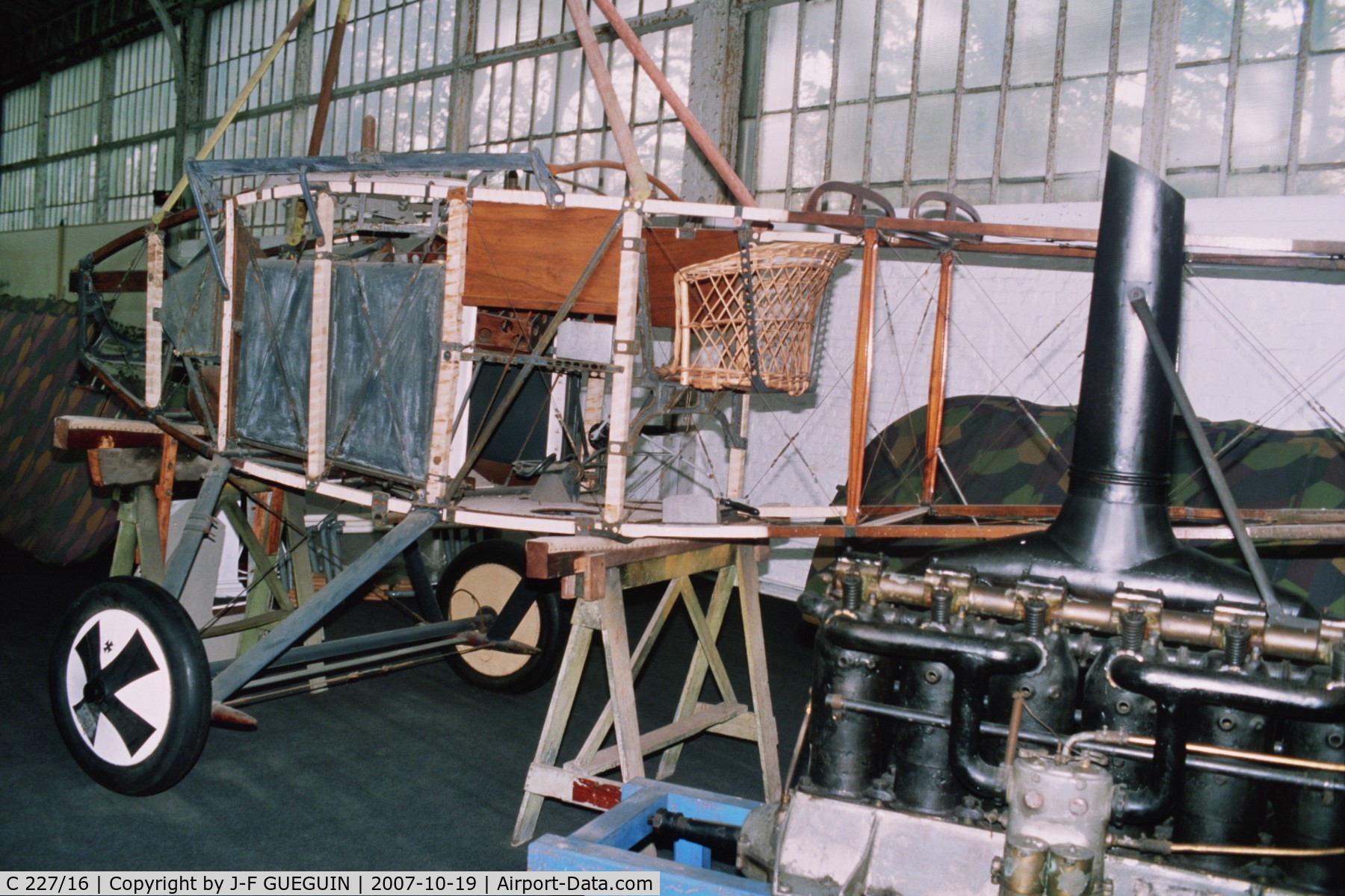 C 227/16, 1916 Aviatik C.1 C/N 832, Aviatik recovered from North Sea, waiting for restoration.