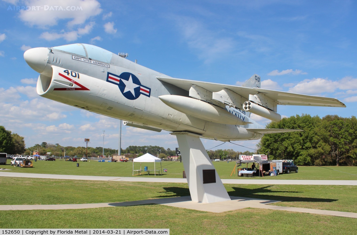 152650, LTV A-7A Corsair II C/N A-007, A-7A Corsair II in front of Don Garlitts Dragracing Museum near Ocala FL
