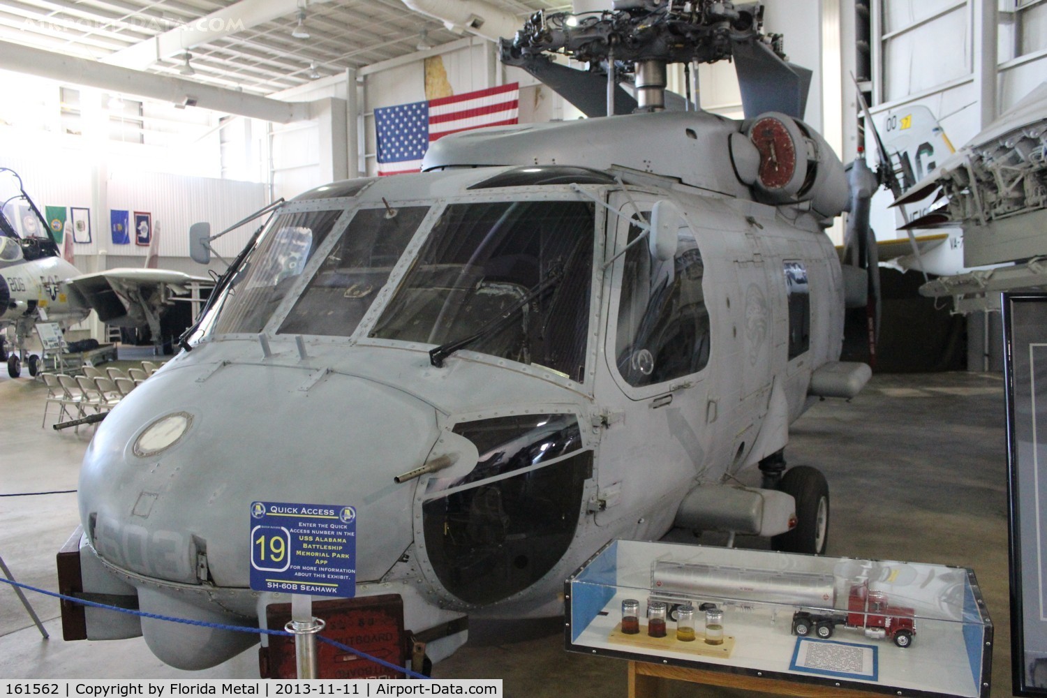 161562, Sikorsky SH-60B Seahawk C/N 70-0373, SH-60 Seahawk Battleship Alabama Memorial