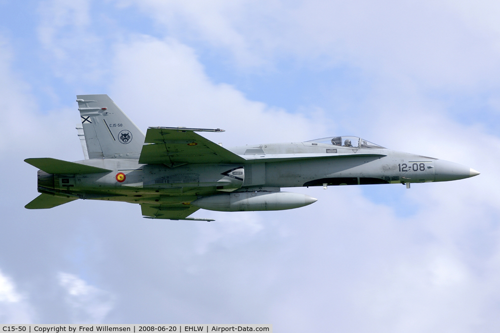 C15-50, McDonnell Douglas EF-18A+ Hornet C/N 0780/A566, Ala 12 a/c
