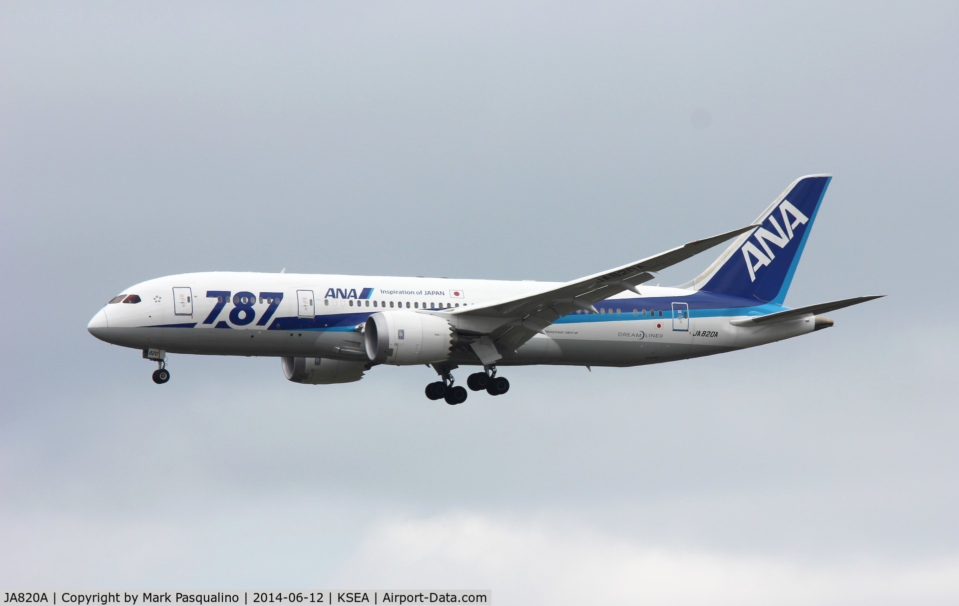 JA820A, 2013 Boeing 787-8 Dreamliner C/N 34511, Boeing 787-8