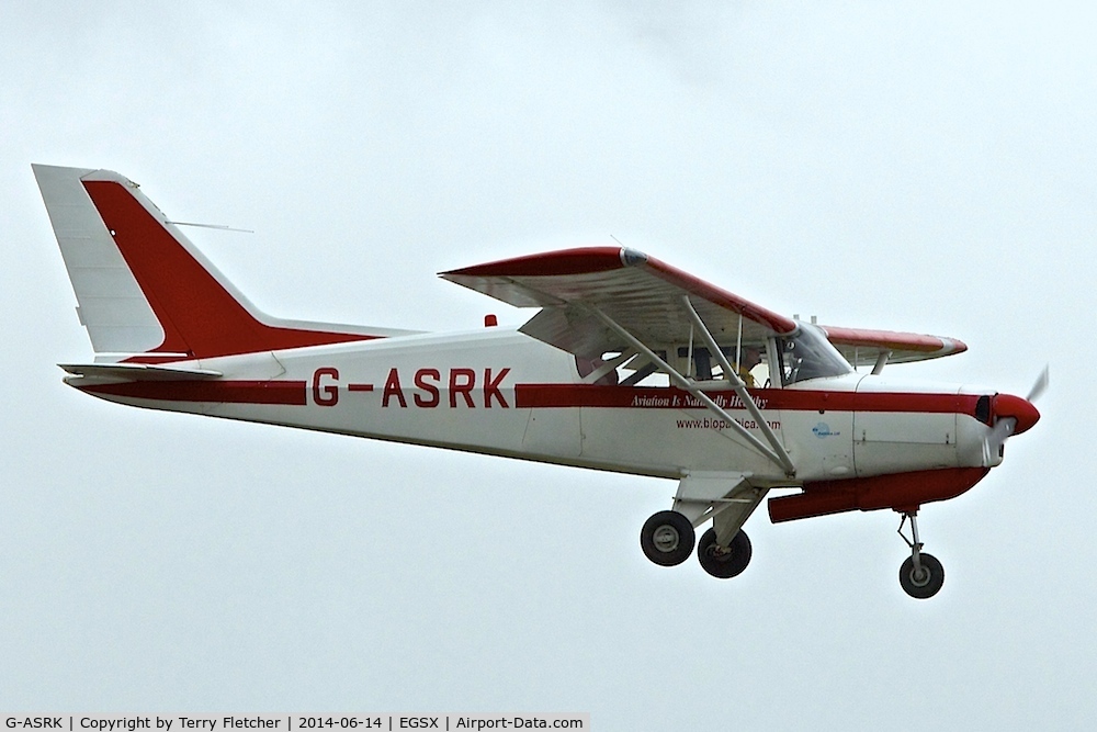 G-ASRK, 1964 Beagle A-109 Airdale C/N B.538, Attending the 2014 June Air Britain Fly-In at North Weald