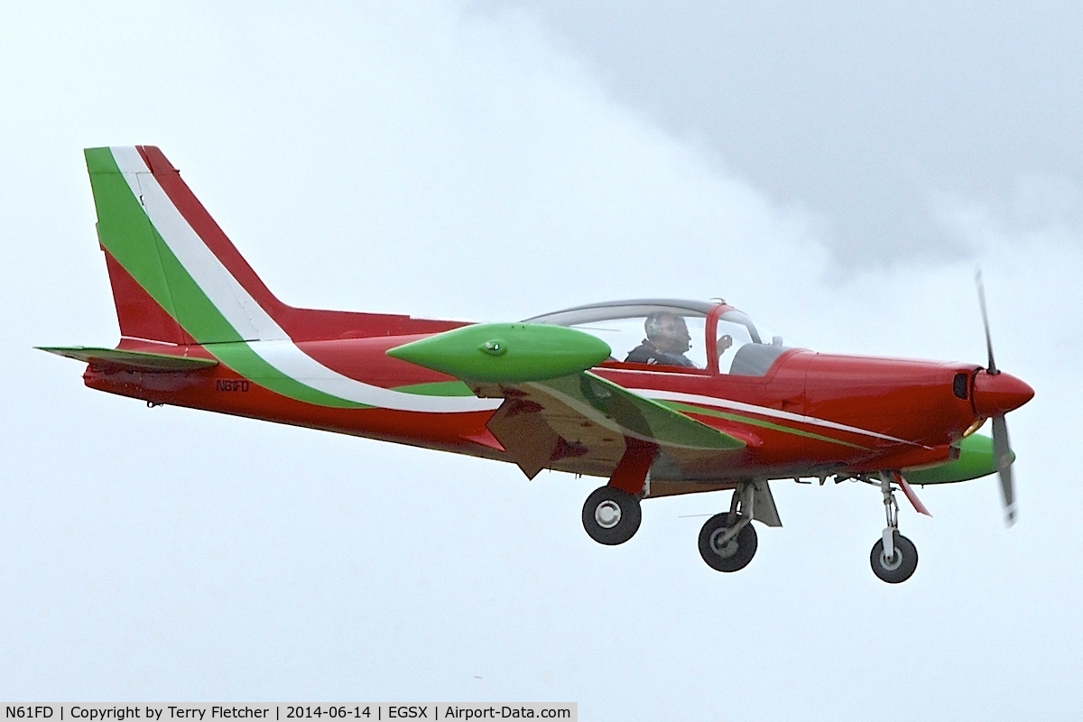 N61FD, 1983 SIAI-Marchetti F-260C C/N 719, Attending the 2014 June Air Britain Fly-In at North Weald