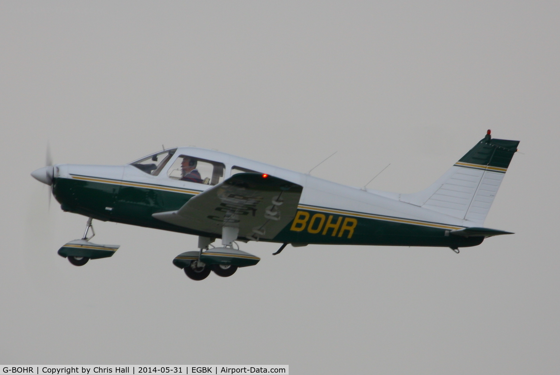 G-BOHR, 1974 Piper PA-28-151 Cherokee Warrior C/N 28-7515245, at AeroExpo 2014