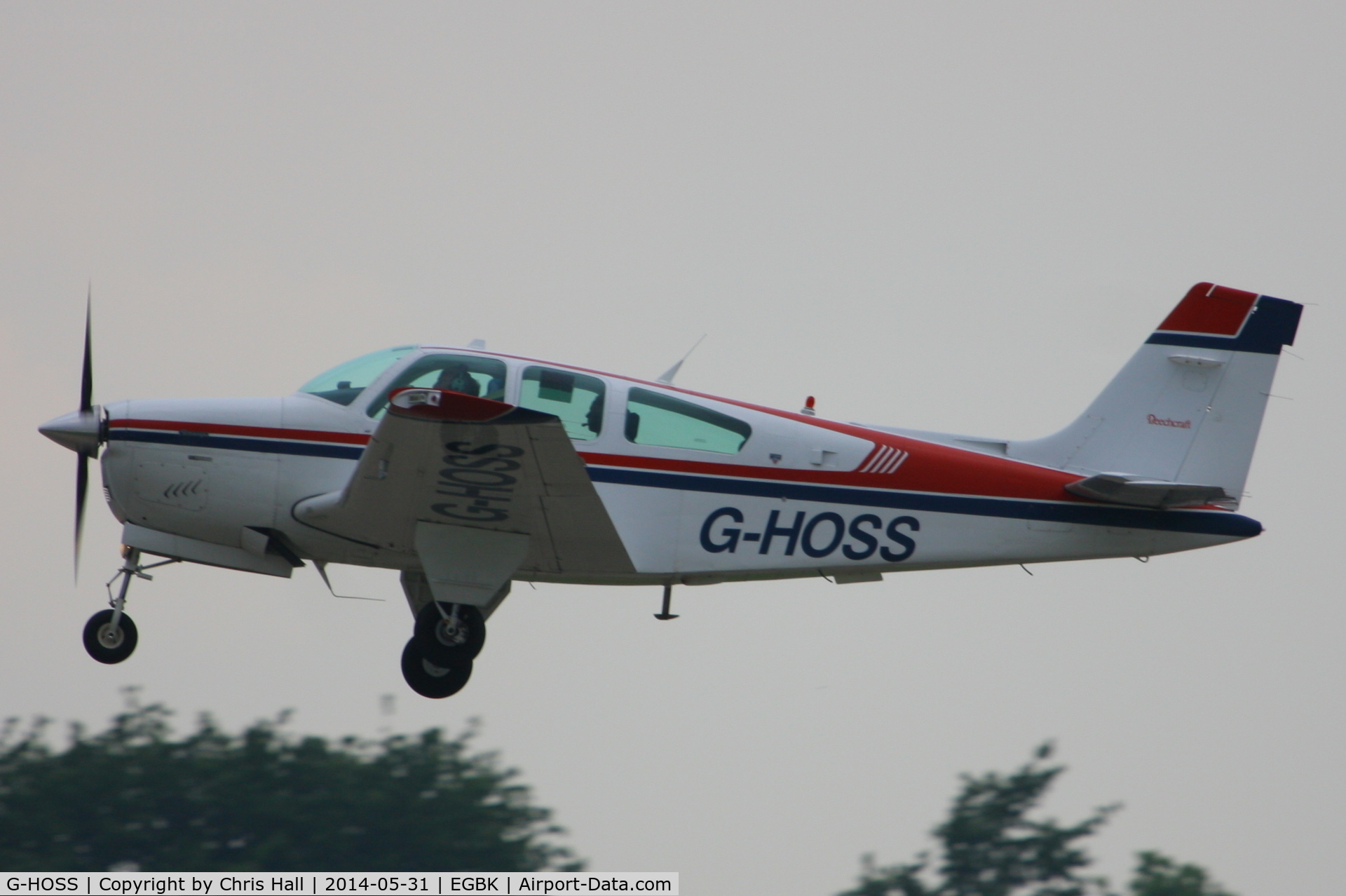 G-HOSS, 1987 Beech F33A Bonanza C/N CE-1151, at AeroExpo 2014
