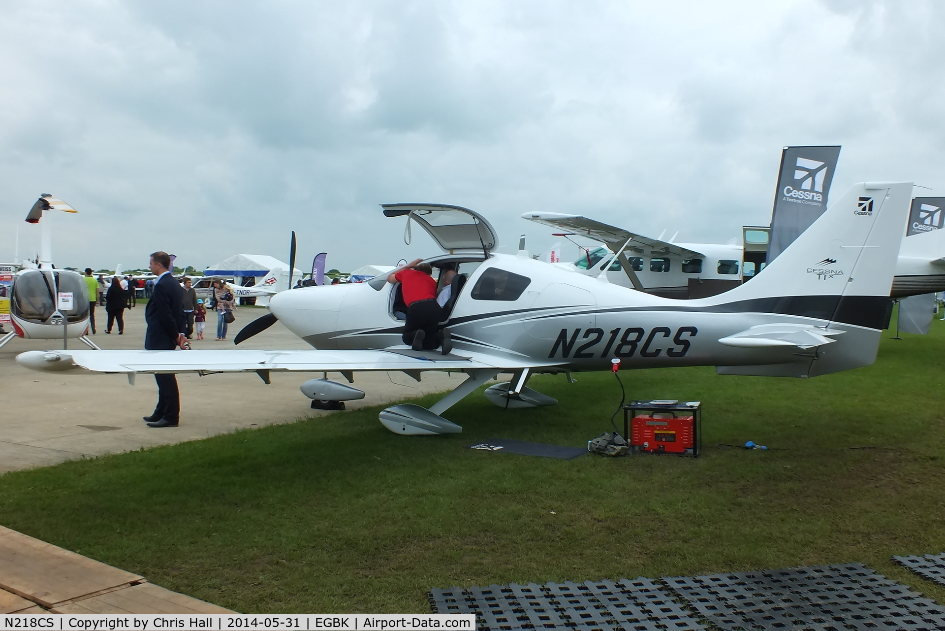 N218CS, 2013 Cessna T240 TTx C/N T24002012, at AeroExpo 2014