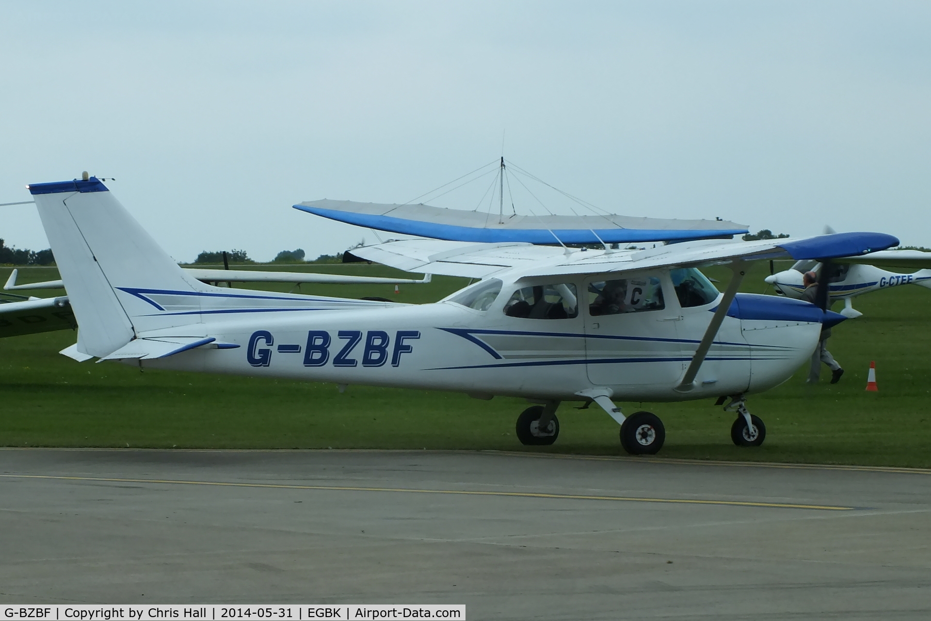 G-BZBF, 1974 Cessna 172M Skyhawk C/N 17262258, at AeroExpo 2014