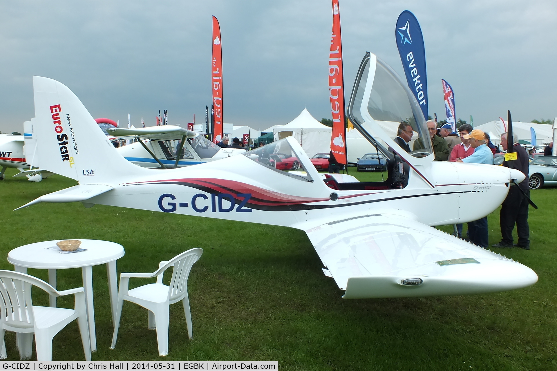 G-CIDZ, 2013 Aerotechnik EV-97 Eurostar SL C/N 2013-4107, at AeroExpo 2014