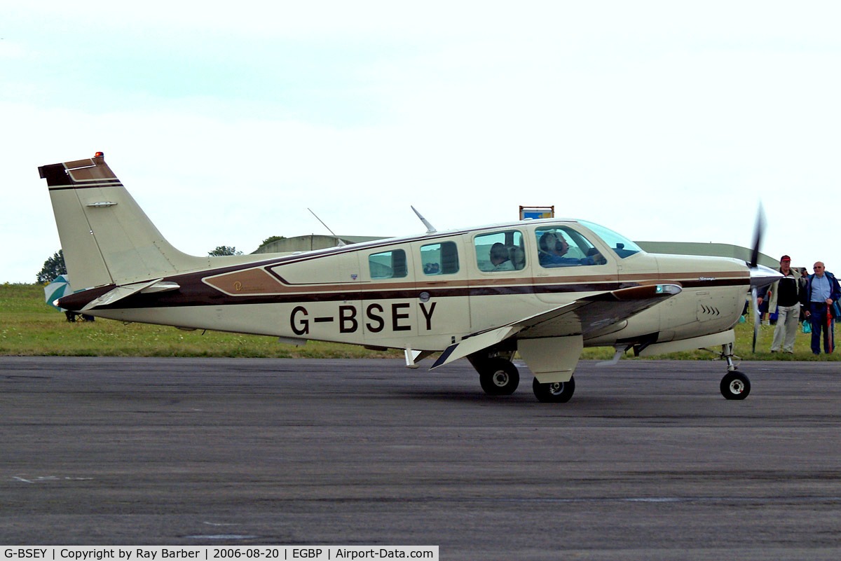 G-BSEY, 1981 Beech A36 Bonanza 36 C/N E-1873, Beech A36 Bonanza 36 [E-1873] Kemble~G 20/08/2006