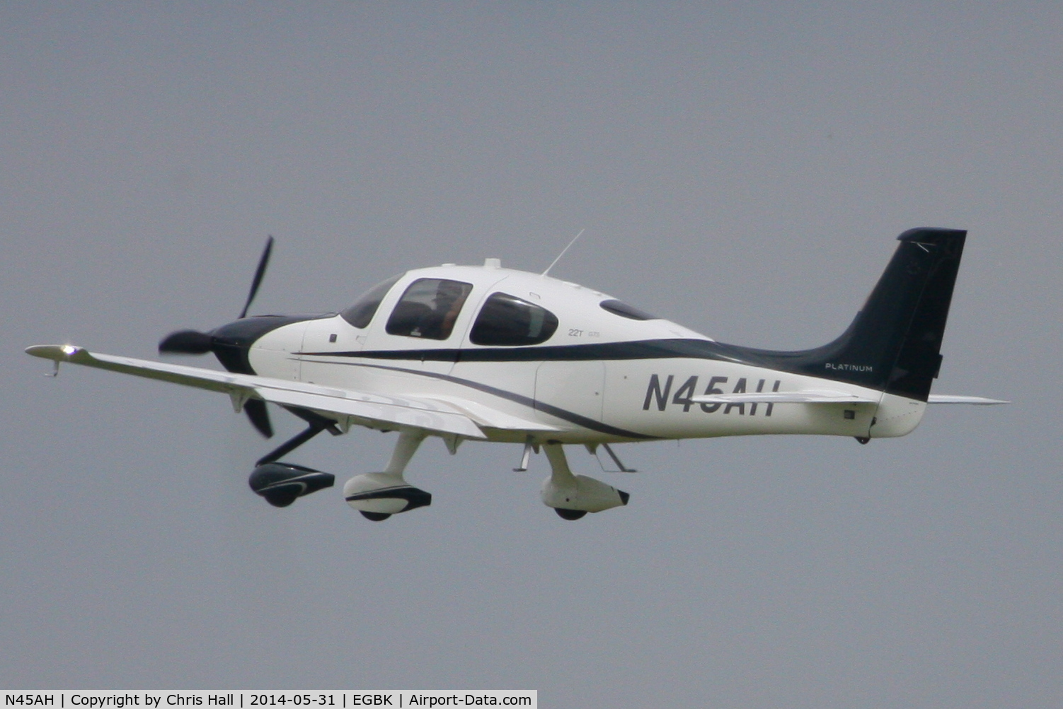 N45AH, 2014 Cirrus SR22T GTS C/N 0701, at AeroExpo 2014