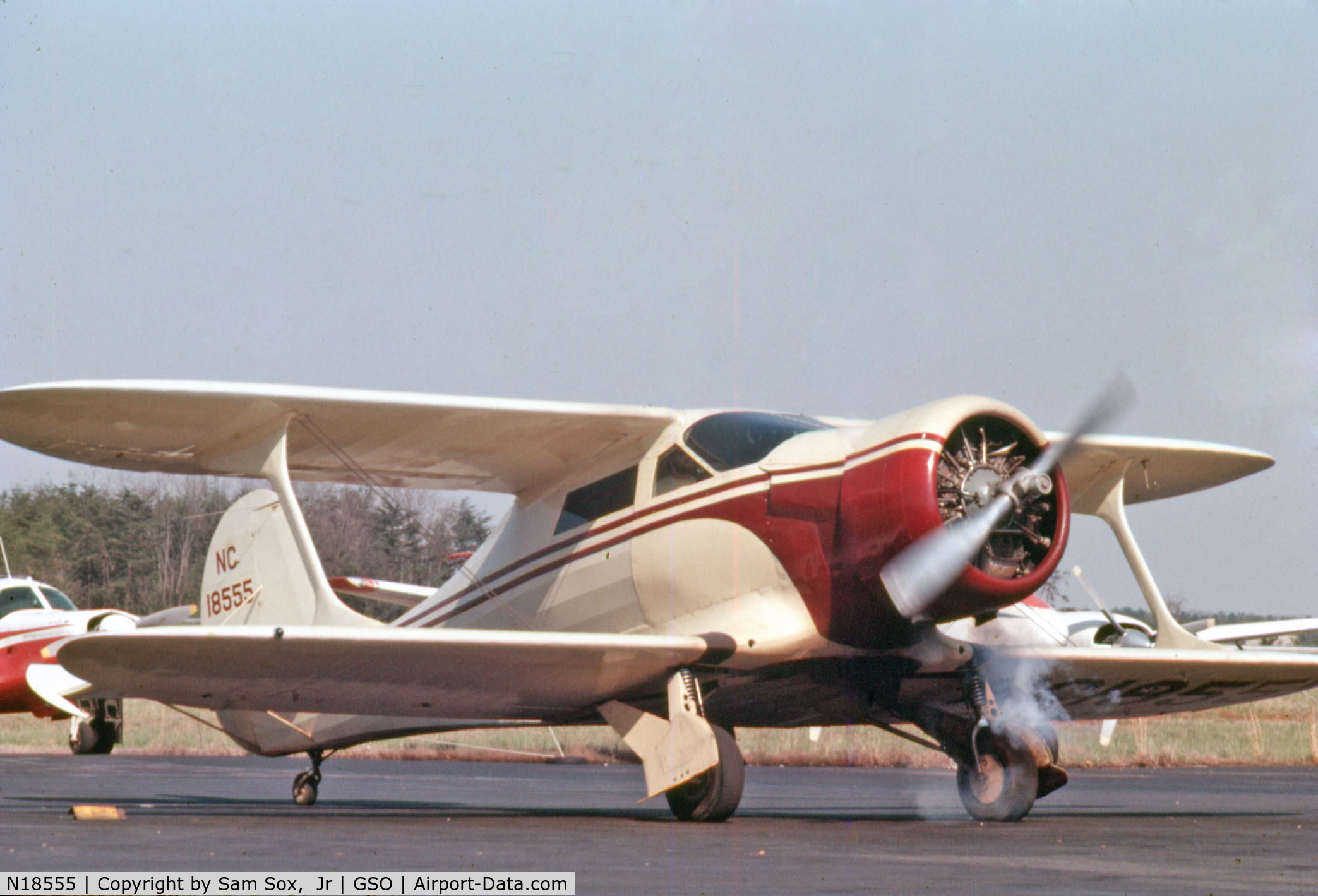 N18555, 1937 Beech F17D Staggerwing C/N 157, Photograph taken Mid May 1962