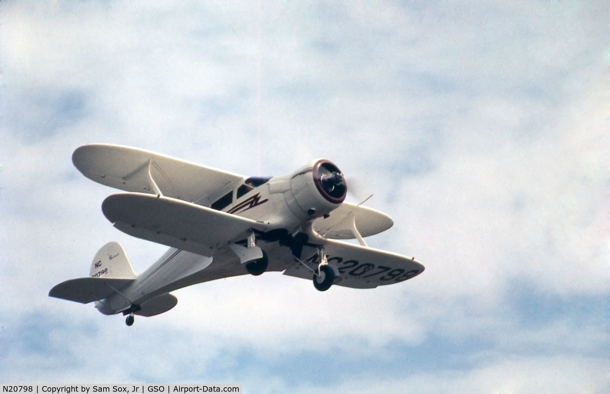 N20798, 1939 Beech F17D Staggerwing C/N 333, Photograph taken mid May 1962