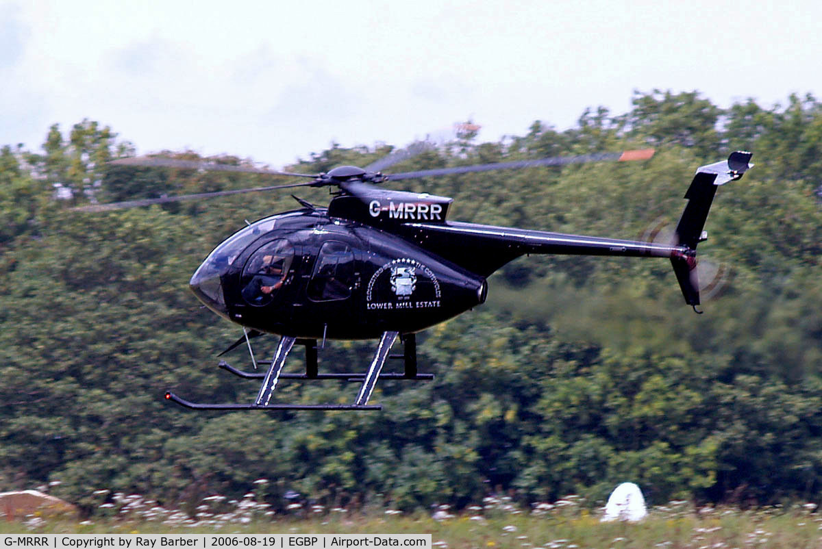 G-MRRR, 1991 Hughes 369E C/N 0473E, MD Helicopters 369E [0473E] Kemble~G 19/08/2006