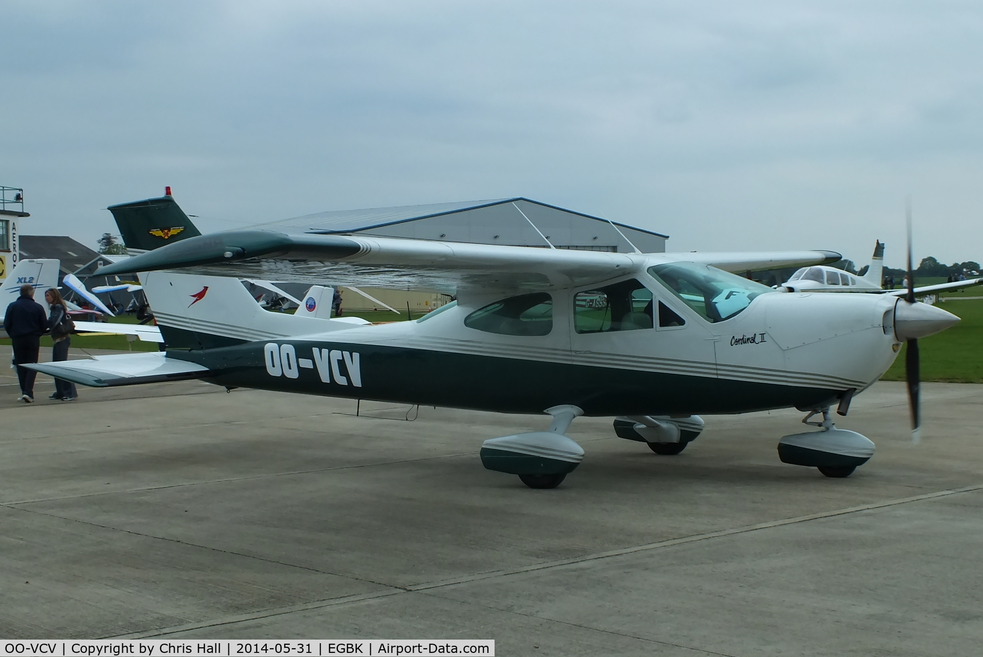 OO-VCV, 1976 Cessna 177B II Cardinal C/N 17702576, at AeroExpo 2014