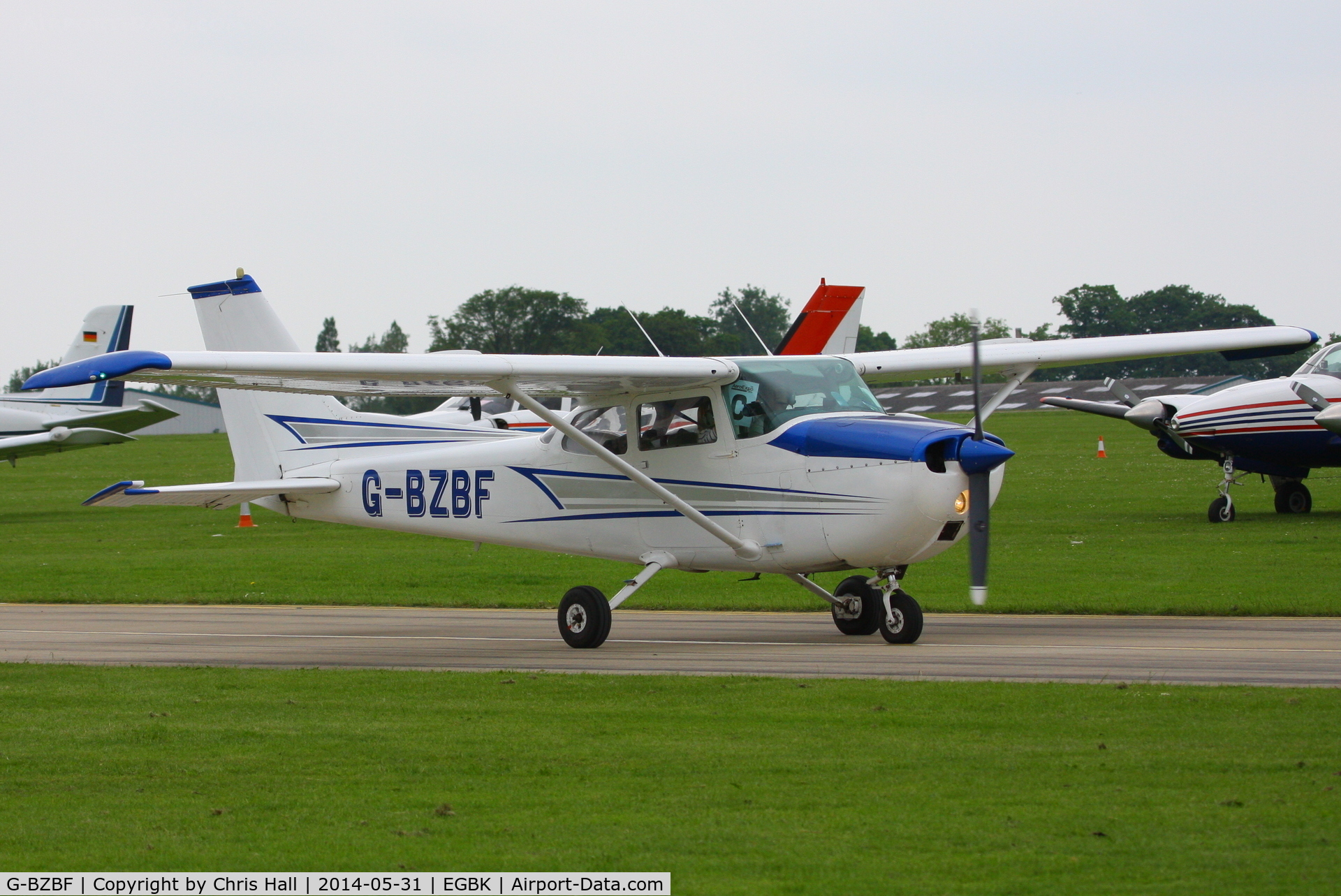 G-BZBF, 1974 Cessna 172M Skyhawk C/N 17262258, at AeroExpo 2014