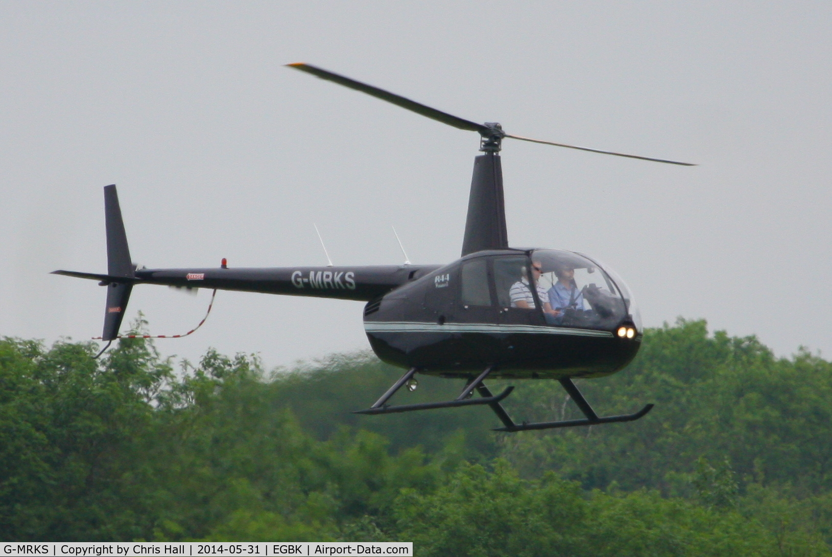 G-MRKS, 2000 Robinson R44 C/N 0771, at AeroExpo 2014