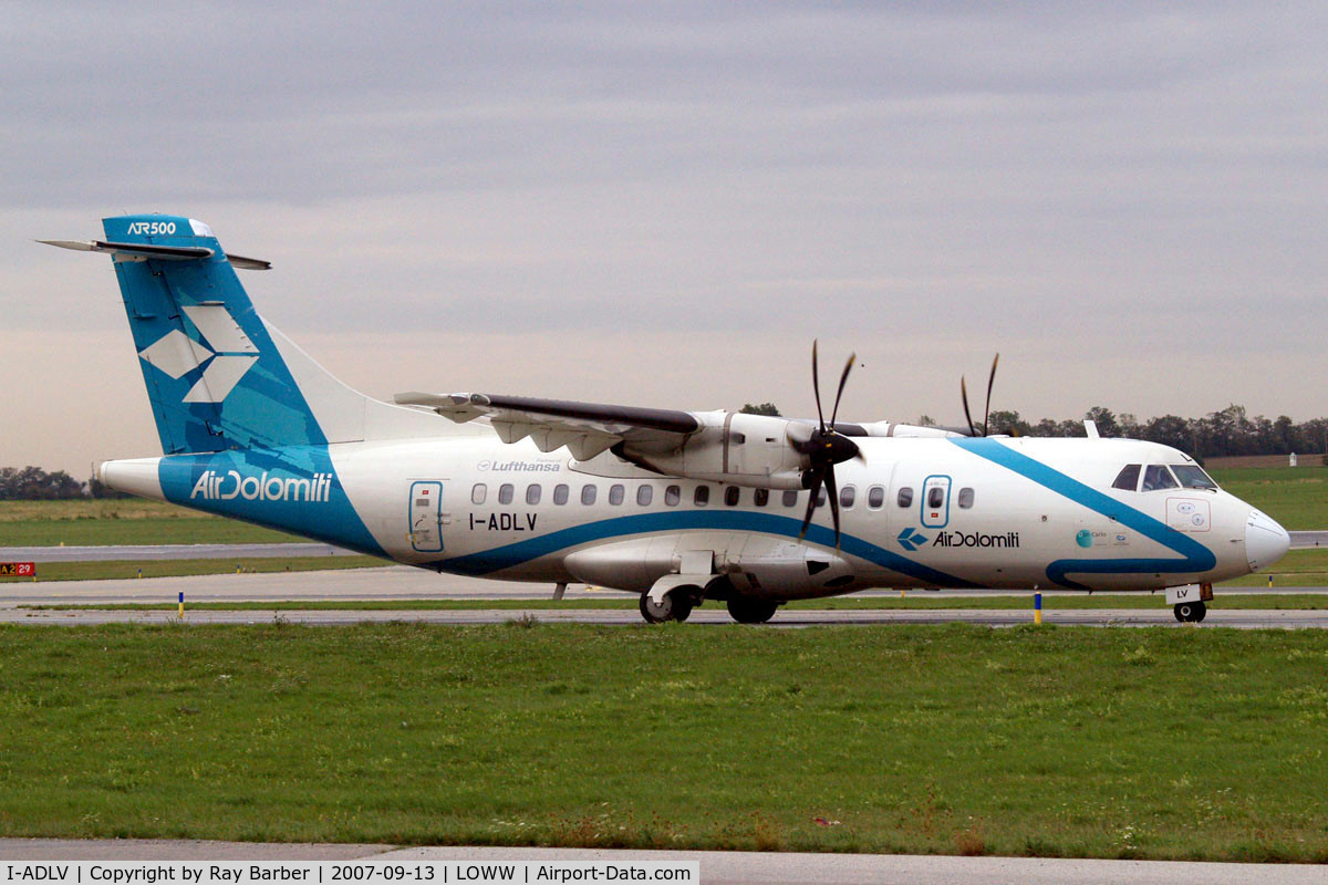 I-ADLV, 2000 ATR 42-500 C/N 610, Aerospatiale ATR-42-512 [610] (Air Dolomiti) Vienna-Schwechat~OE 13/09/2007