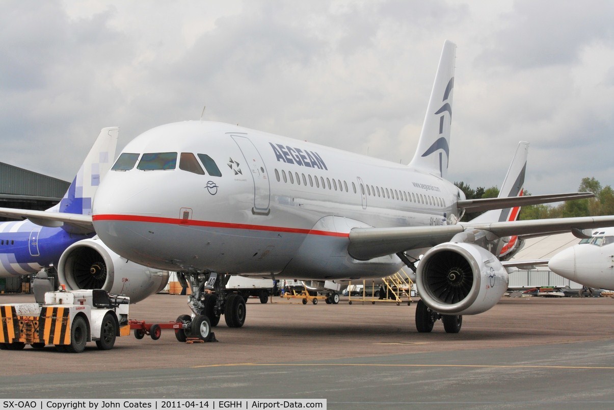 SX-OAO, 2011 Airbus A319-132 C/N 1880, Just repainted to Aegean livery