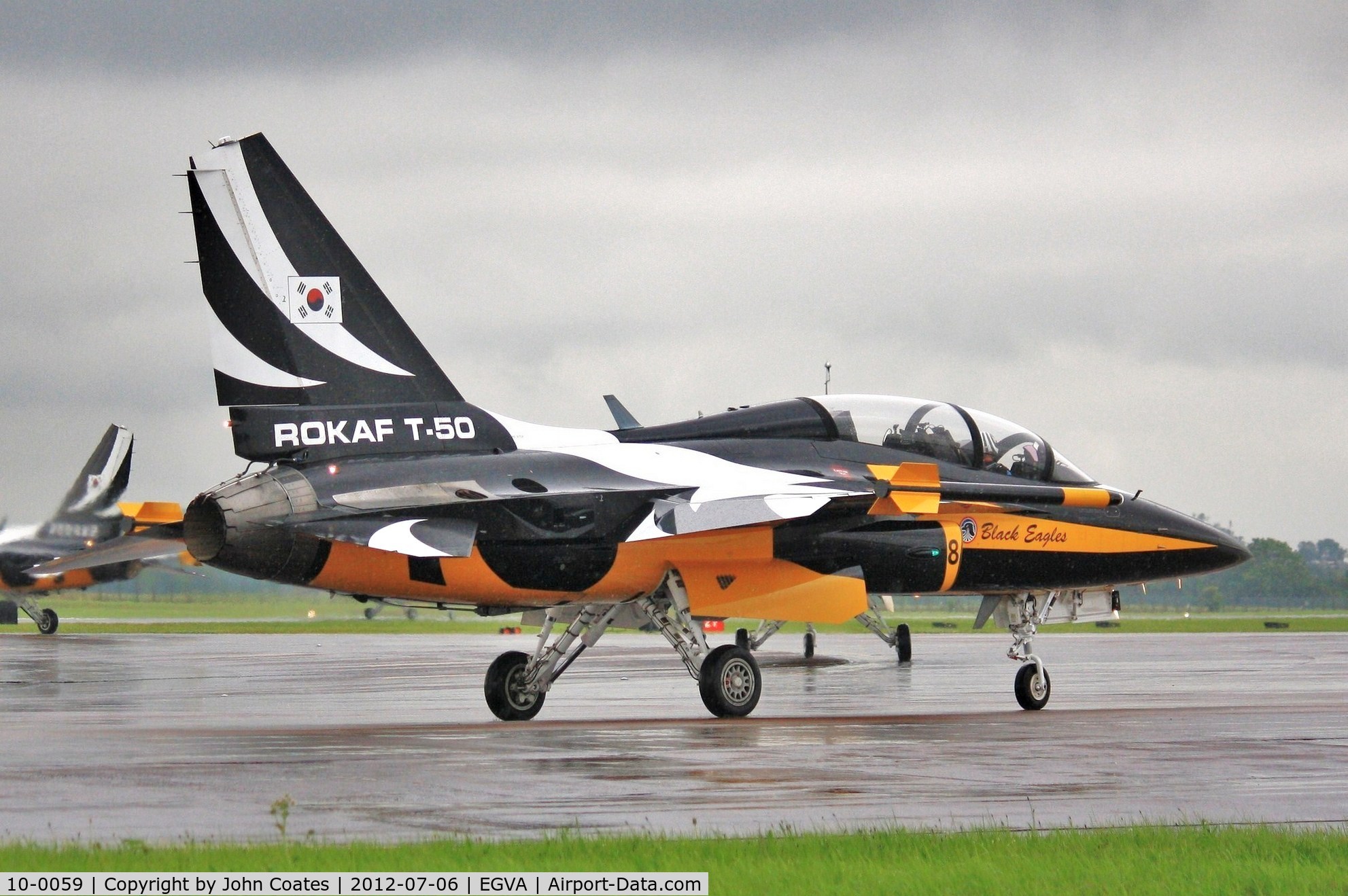 10-0059, 2010 Korean Aerospace Industries T-50B Golden Eagle C/N KA-059, Wet RIAT practice