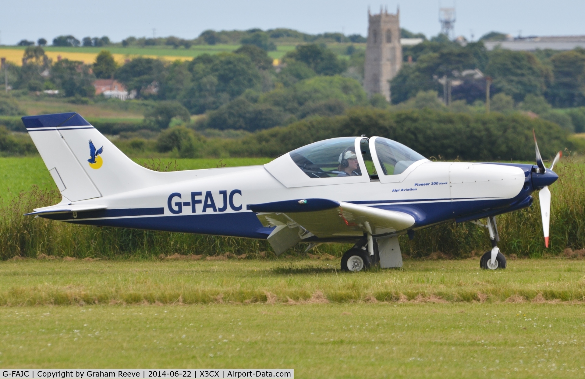 G-FAJC, 2007 Alpi Aviation Pioneer 300 Hawk C/N PFA 330A-14639, Crabfield 2014.