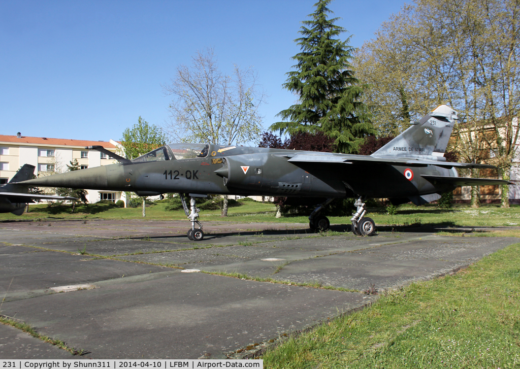 231, Dassault Mirage F.1CT C/N 231, Preserved inside Mont-de-MArsan AFB and seen during Reece Meet 2014
