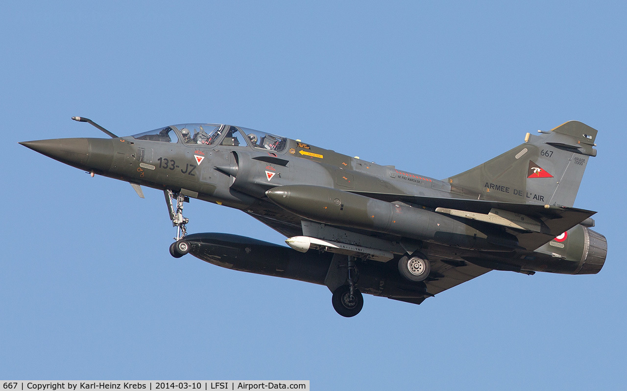 667, Dassault Mirage 2000D C/N 541, France Air Force