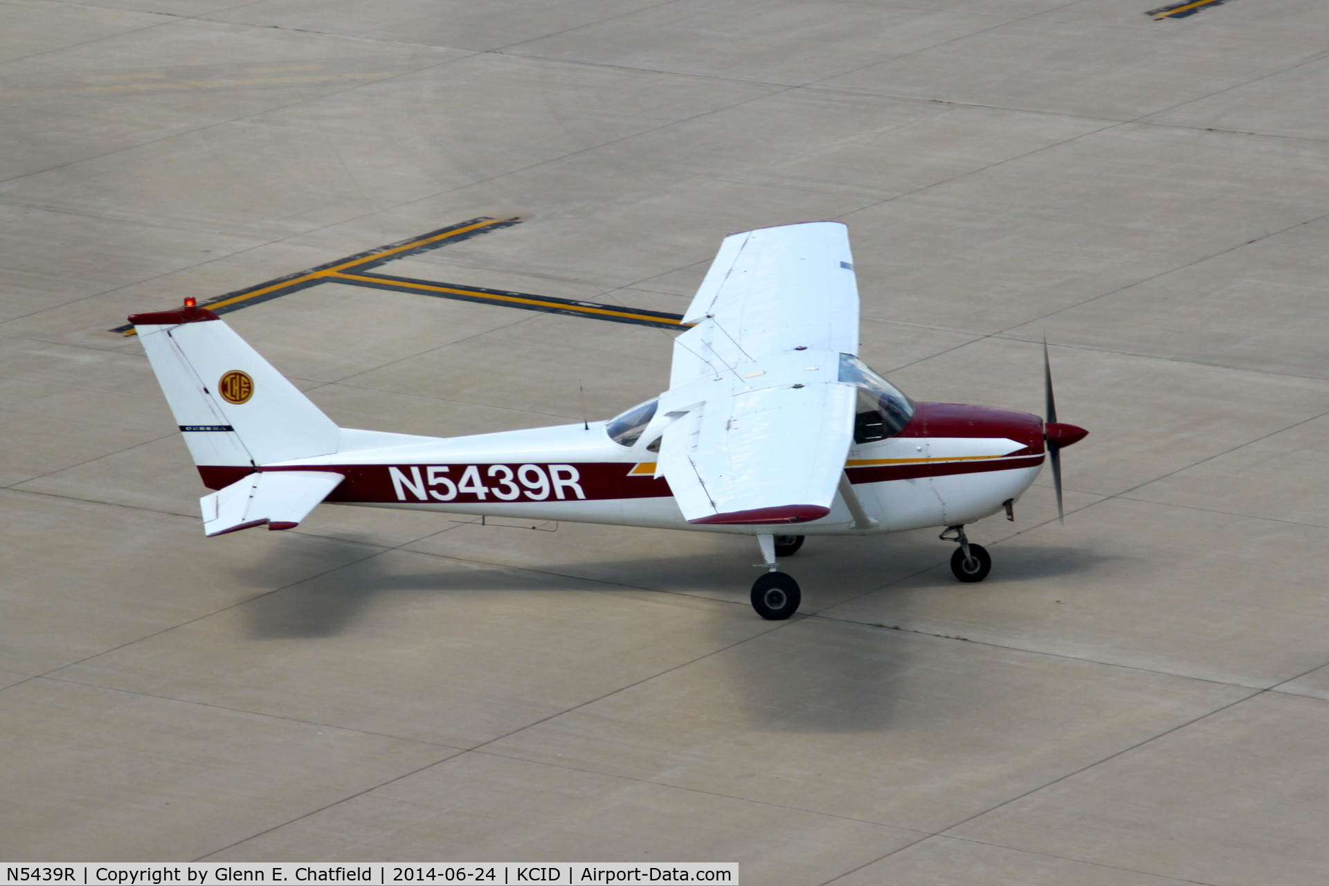 N5439R, 1965 Cessna 172F C/N 17252989, Seen from the control tower