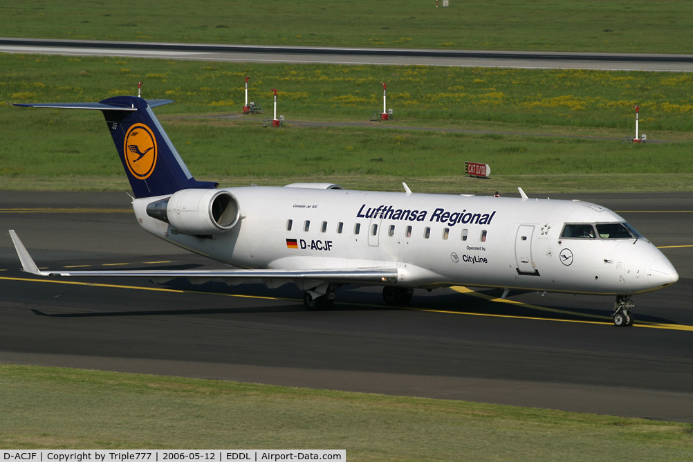 D-ACJF, 1996 Canadair CRJ-100LR (CL-600-2B19) C/N 7200, Canadair CL-600 Lufthansa Regional