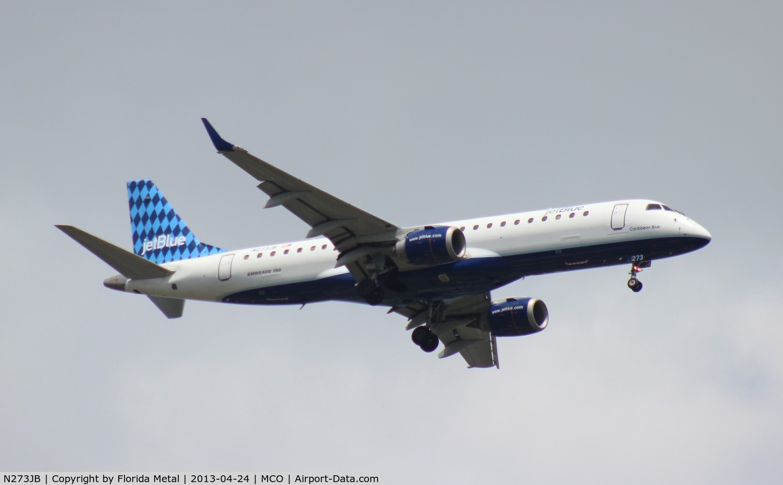 N273JB, 2007 Embraer ERJ-190-100 IGW 190AR C/N 19000073, Jet Blue E190