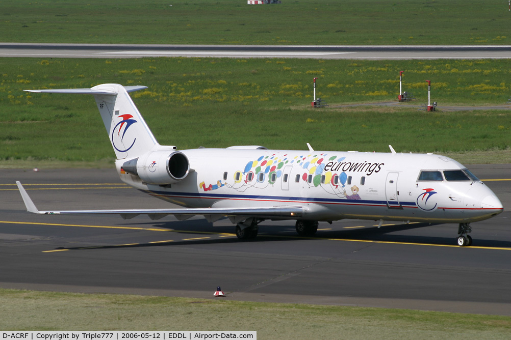 D-ACRF, 2002 Bombardier CRJ-200ER (CL-600-2B19) C/N 7619, Canadair RJ-200ER Eurowings