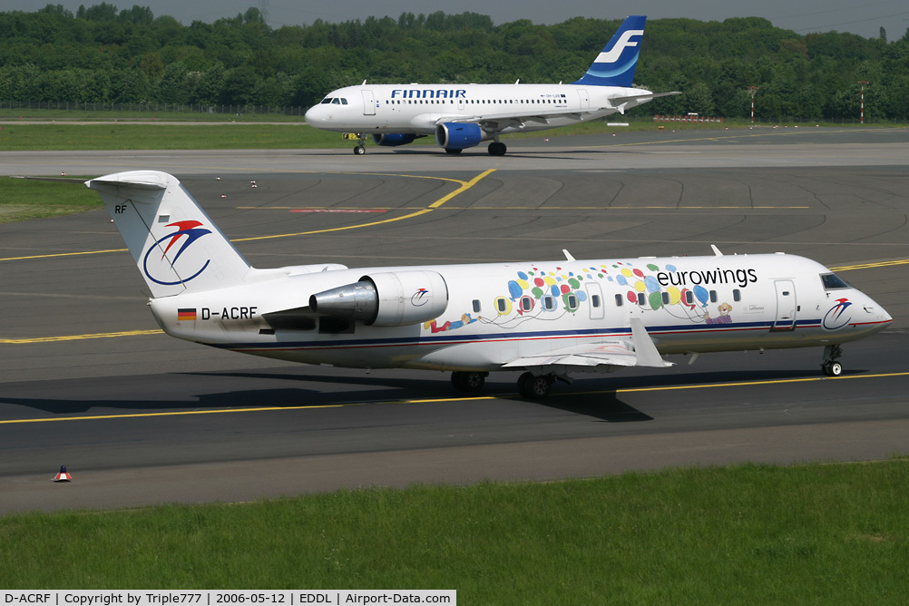 D-ACRF, 2002 Bombardier CRJ-200ER (CL-600-2B19) C/N 7619, Canadair RJ-200ER Eurowings