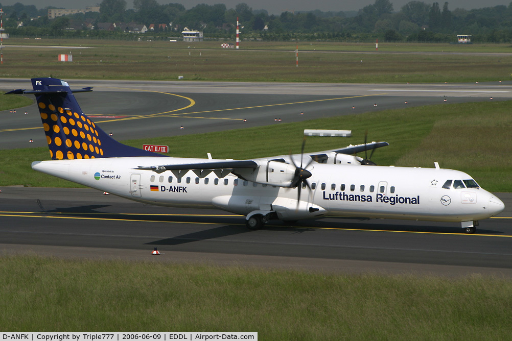 D-ANFK, 2001 ATR 72-212A C/N 666, ATR72 Lufthansa Regional